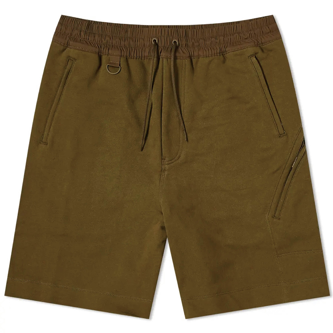 【 Y-3 M CL TRY UT SHT 運動棉短褲 - 卡其綠 】