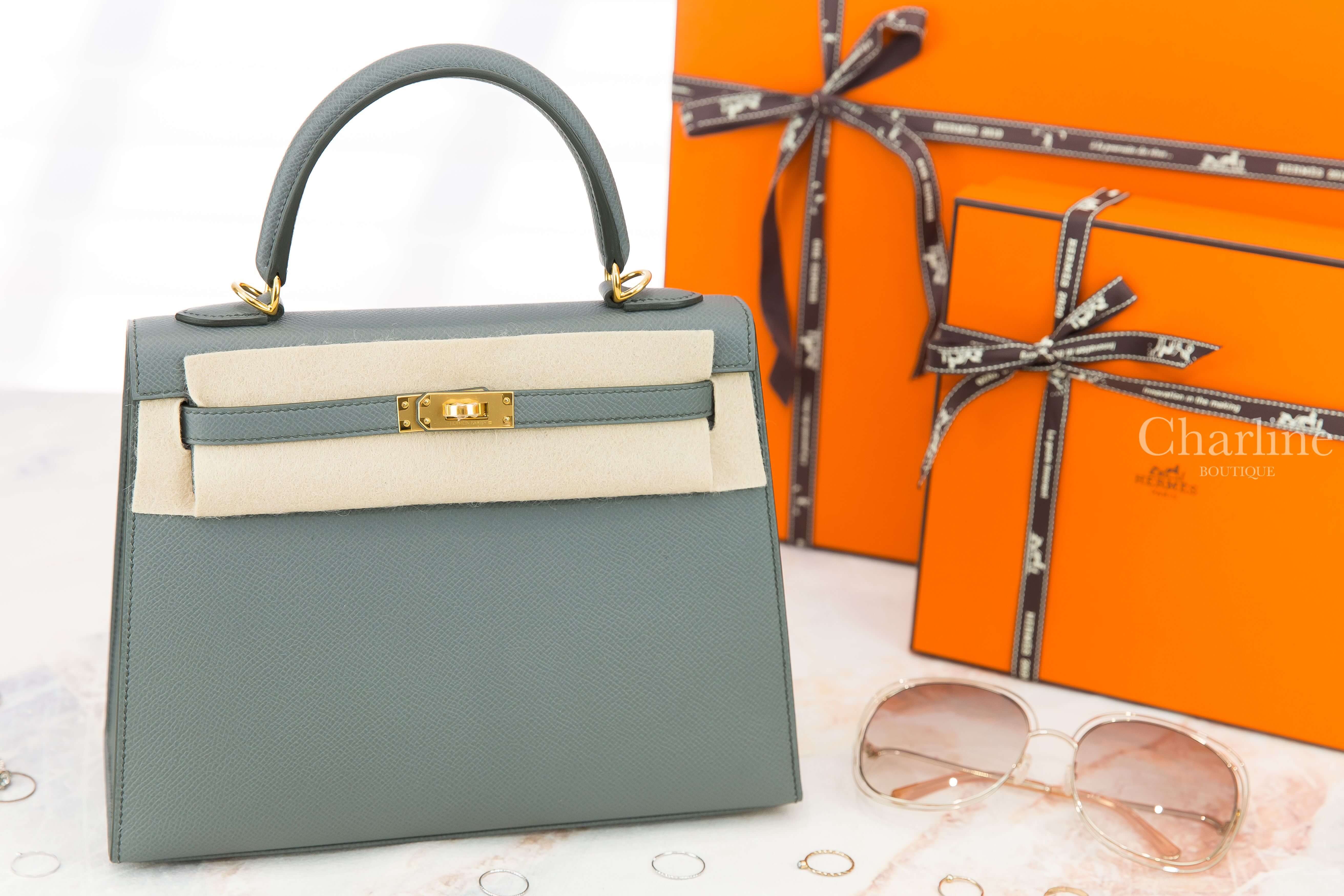 Hermès Kelly 25cm 63 Vert Amande Epsom 杏仁綠金釦凱莉包