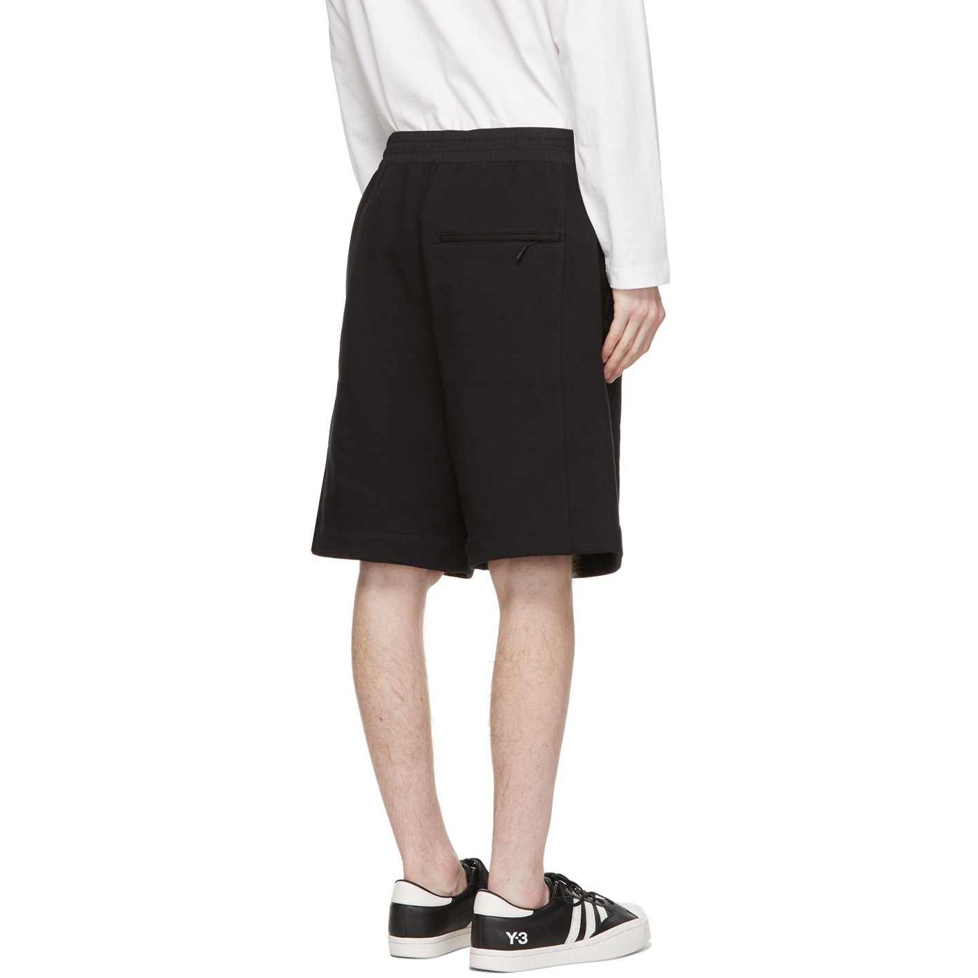 【 Y-3 M CL TRY UT SHT 運動棉短褲 - 黑 】