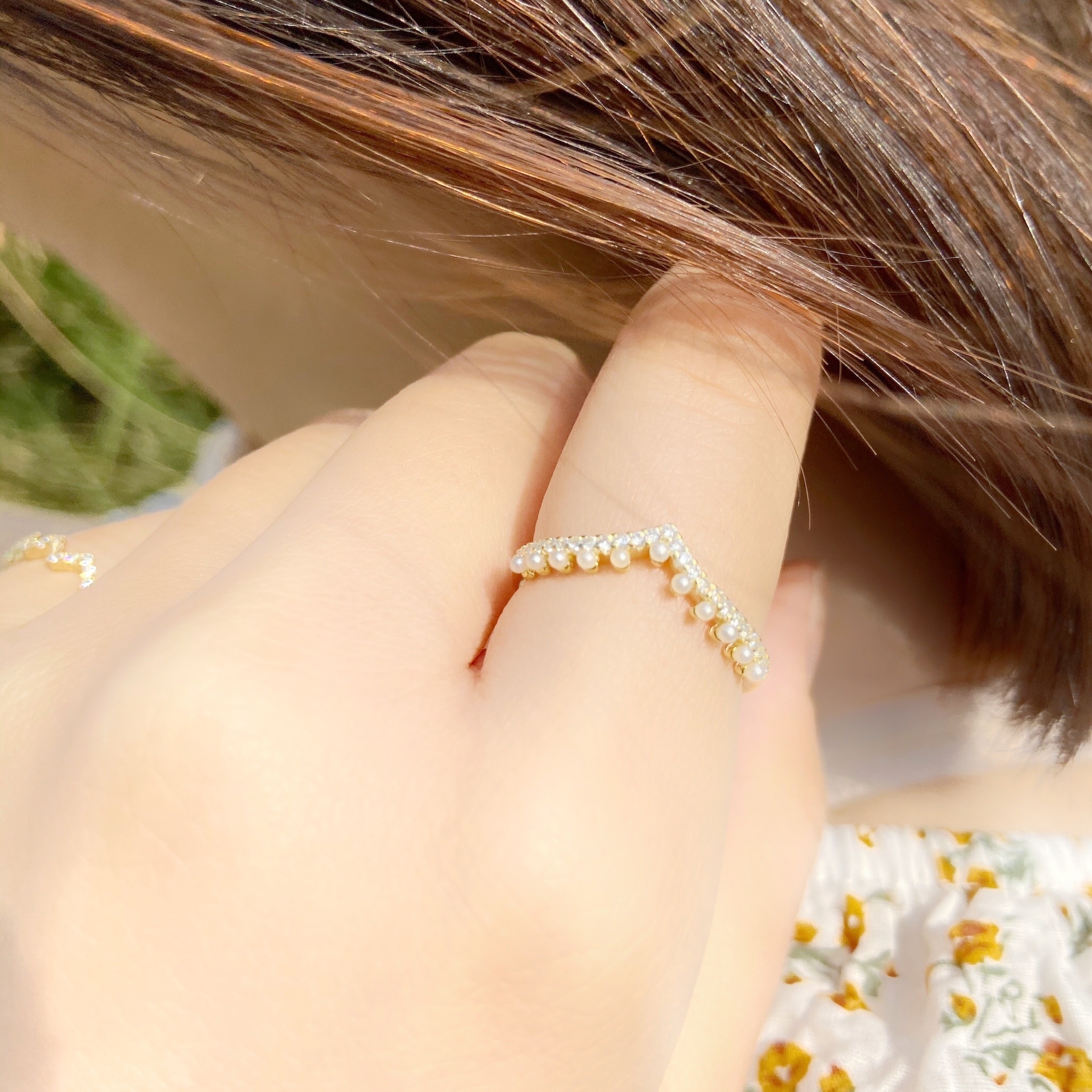 | 925純銀丨蕾絲裙邊戒指 | RI0247 |