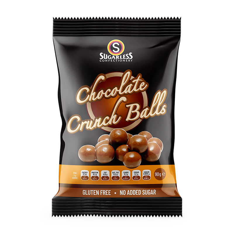 [Sugarless Confectionery] Chocolate Crunch Balls 低糖黑朱古力麥提莎 90g