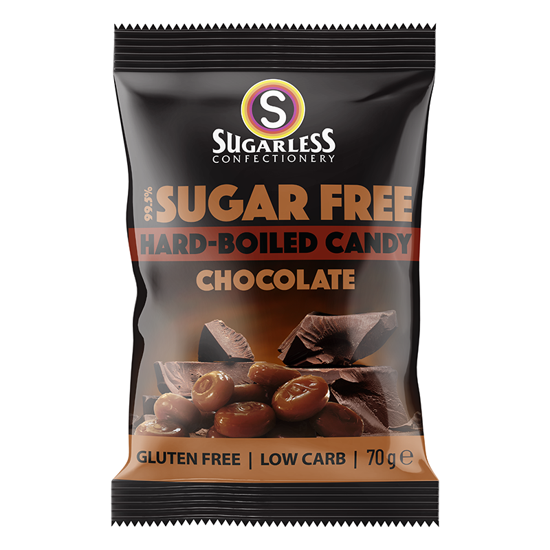 [Sugarless Confectionery] Hard Boiled Gourmet Chocolate 低糖朱古力硬糖 70g