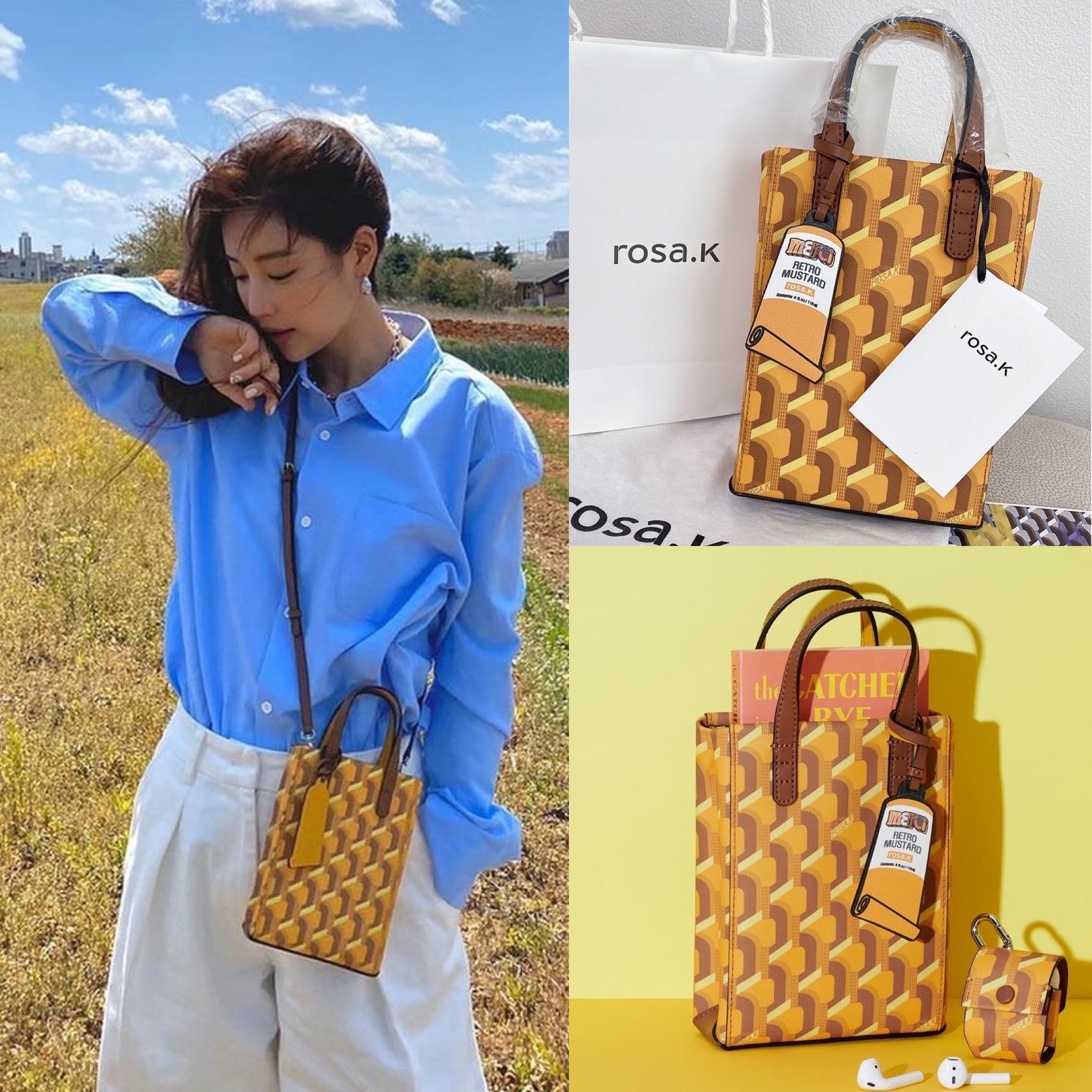 Buy Rosa.K ROSA.K Cabas Monogram Tote Bag XS - Yellow 2023 Online
