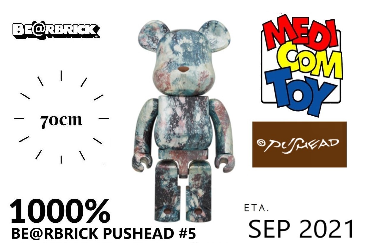 Medicom Toy BEARBRICK Pushead #5 1000% Available For Immediate