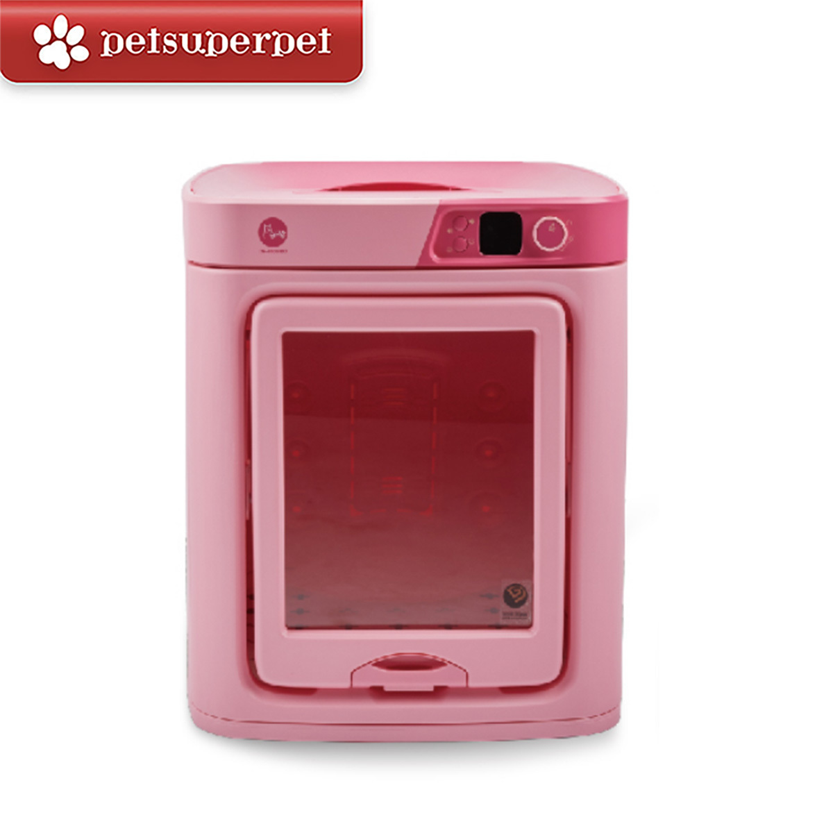 【接受預訂】PePe DR-100 PRO 韓國全自動負離子智能寵物烘毛機 [粉紅色] (原裝行貨｜一年保養）