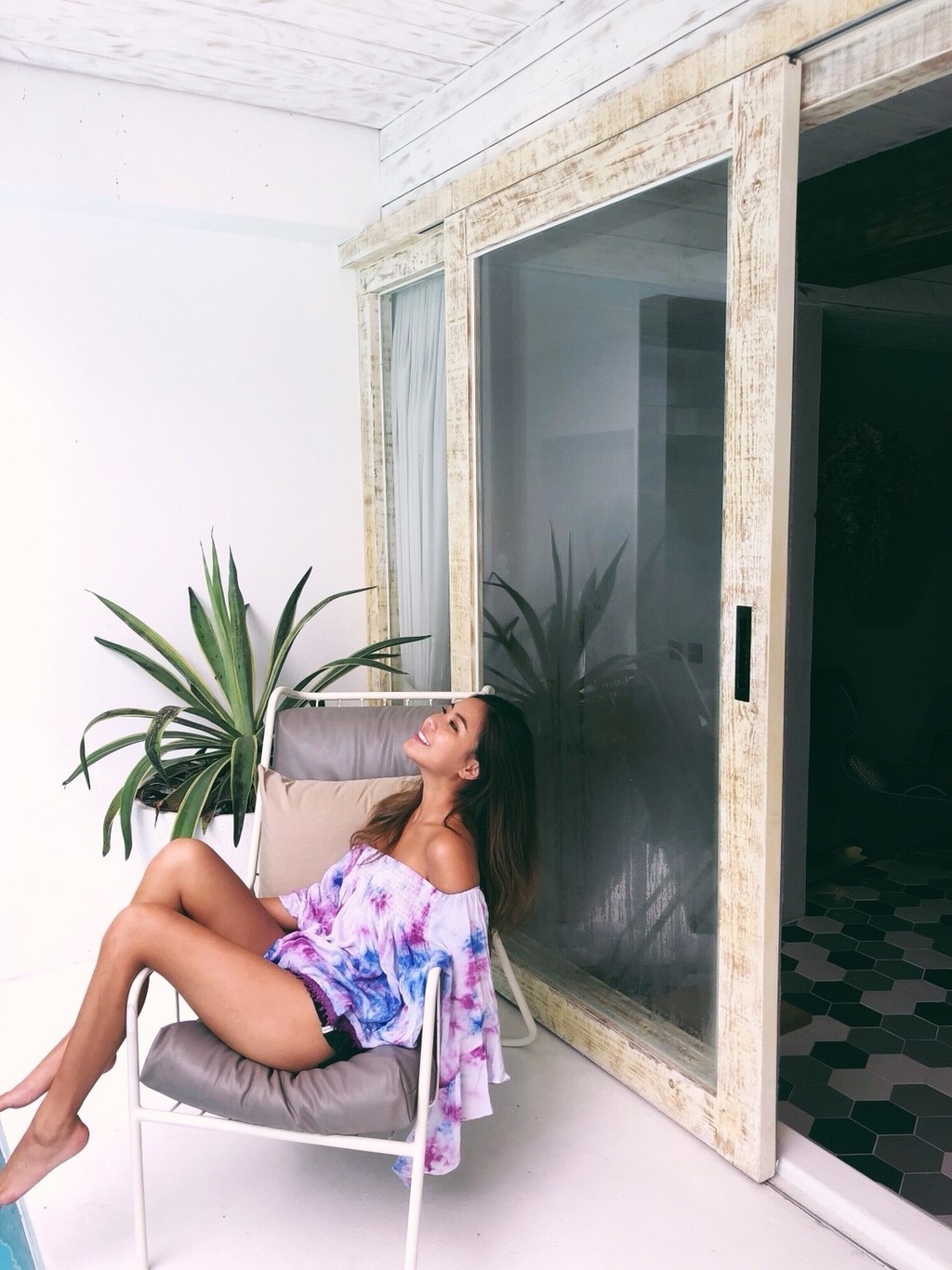 Endless love 無盡的愛 暈染一字領上衣