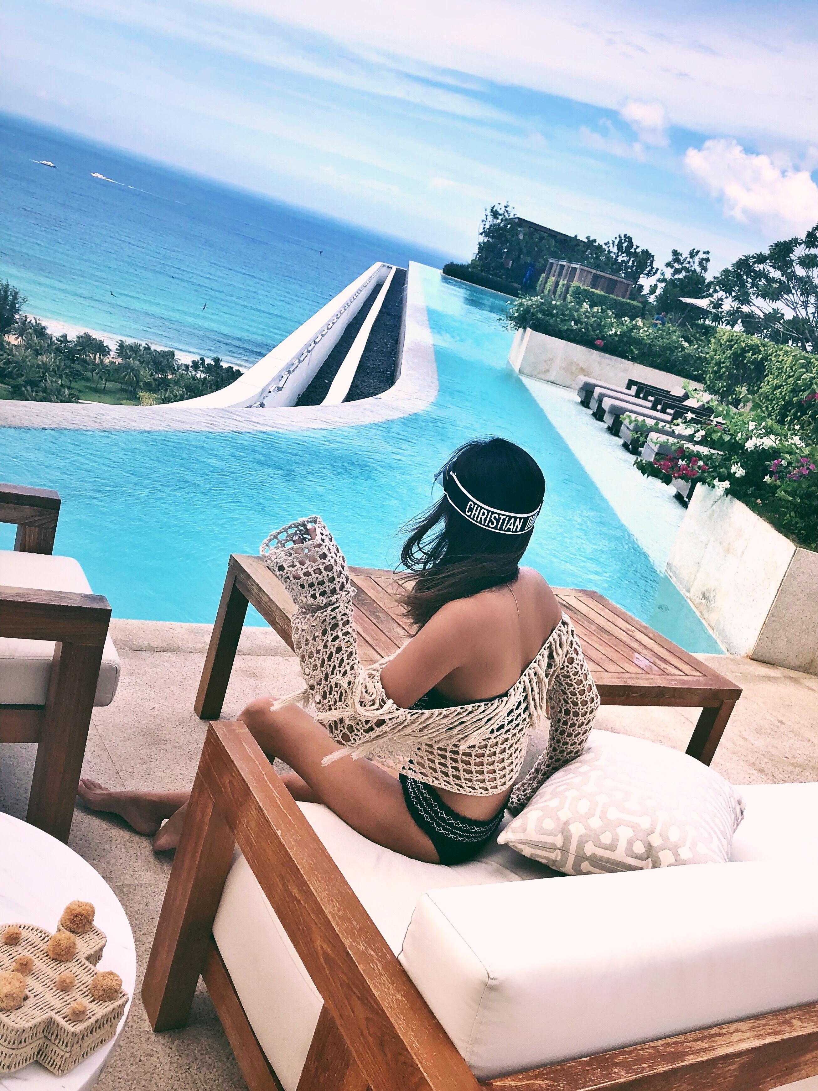 Whatever 不好好穿衣服系列 大寬領針織流蘇上衣