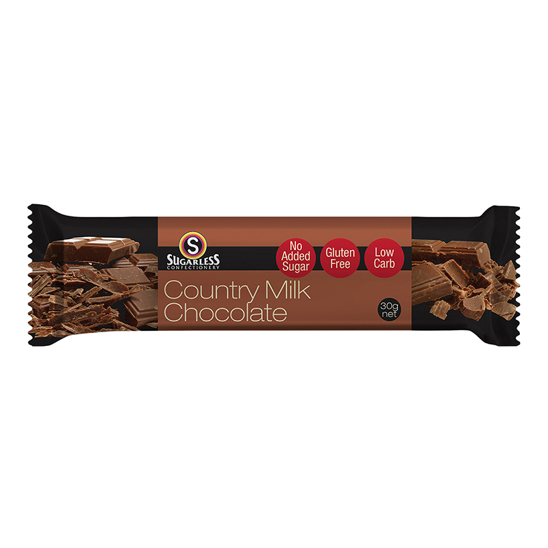 [Sugarless Confectionery] Country Milk Chocolate 無添加糖牛奶朱古力條 30g