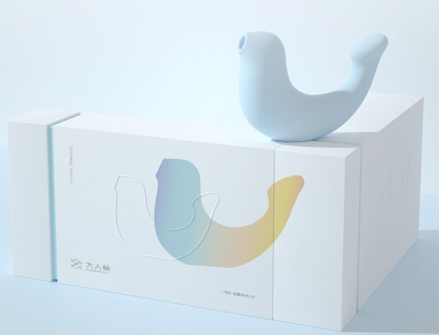 大人糖cw 小海豹 陰蒂吸吮自慰跳蛋 - 藍色