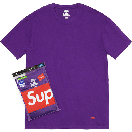 SUPREME HANES TAGLESS T-SHIRT (2 PACK)