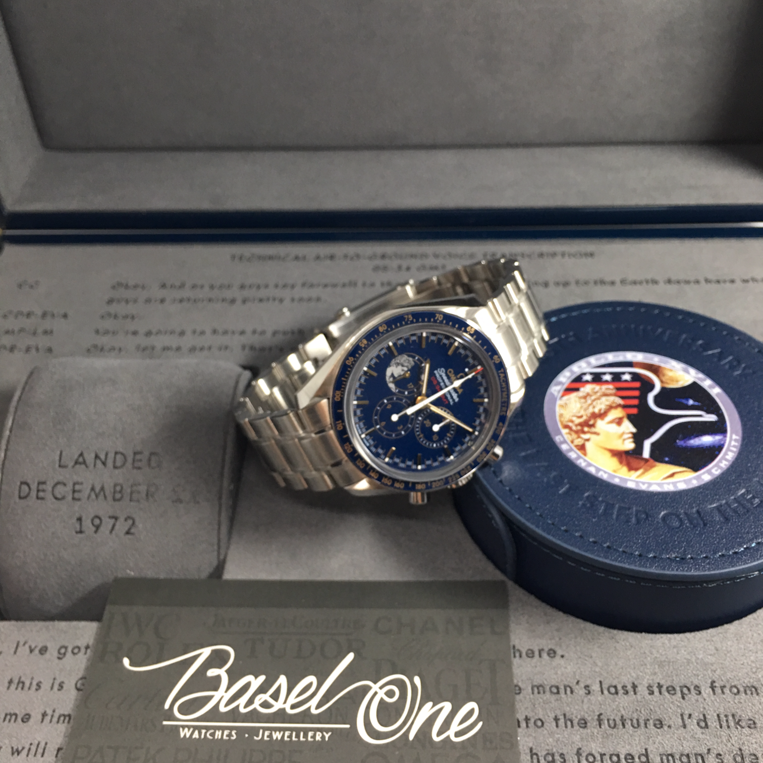 BRAND NEW OMEGA SPEEDMASTER 311.30.42.30.03.001 31130423003001 MOONWATCH PROFESSIONAL CHRONOGRAPH 42 MM APOLLO 17 45TH ANNIVERSARY  STEEL limited 1972 pcs