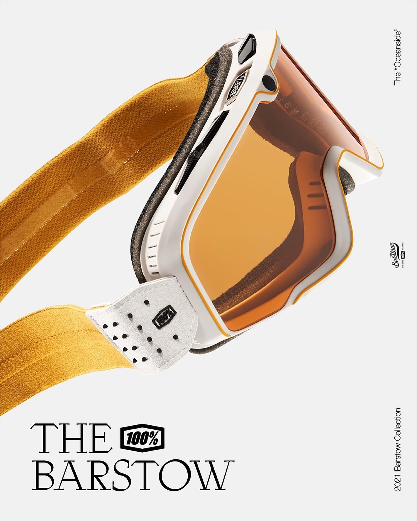 RIDE 100% BARSTOW OCEANSIDE 柿黃片 個性 風鏡