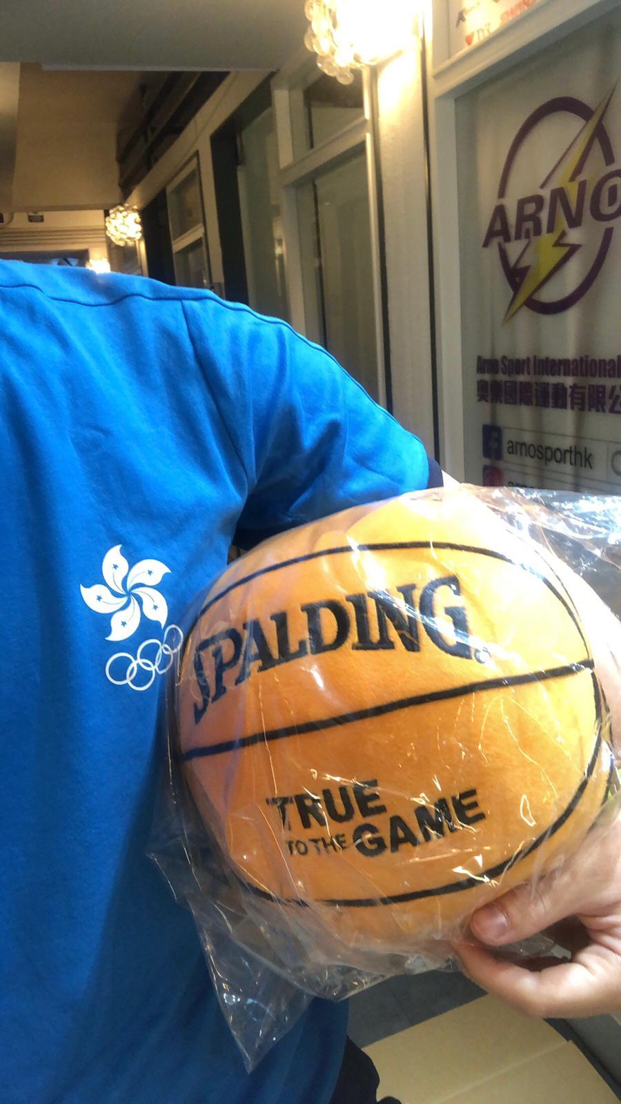 日本 Spalding Ball Cushion 籃球毛公仔