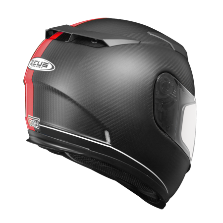 ZEUS ZS-1200H N53 消光碳纖紅 全罩 輕量化 雙鏡片 雙D扣