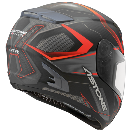 ASTONE GTR N55 消光碳纖紅 全罩 輕量化 雙鏡片 雙D扣