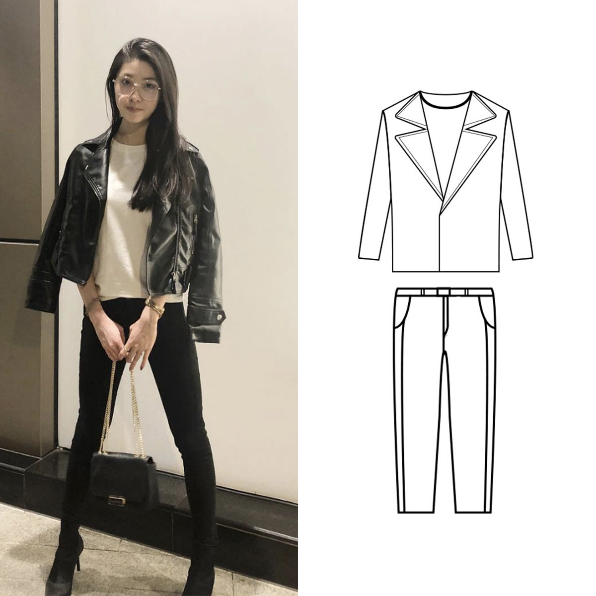 個性帥氣白t穿搭（女）