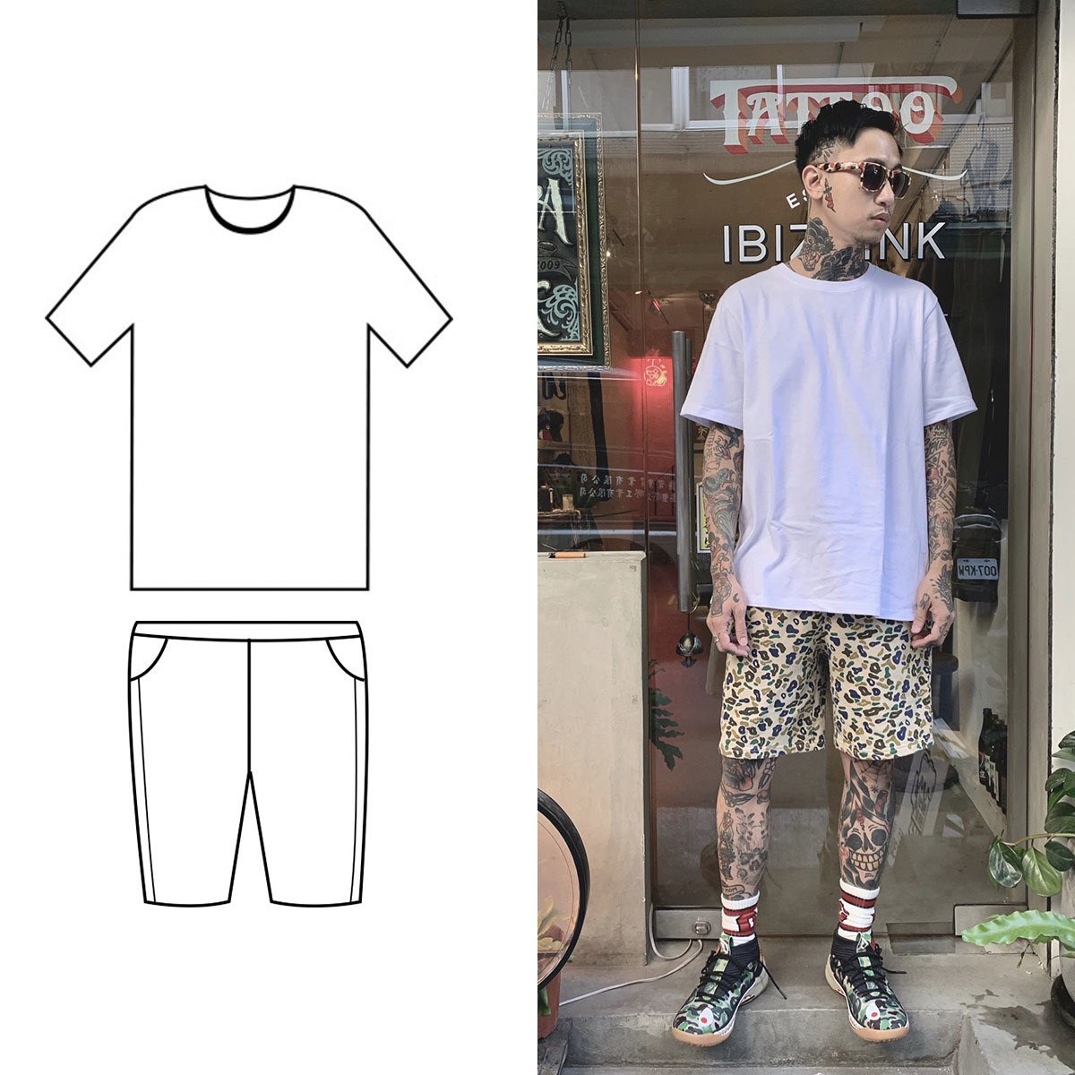 個性風格白T穿搭（男）