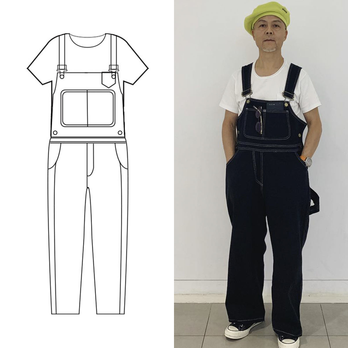 休閒風格白T穿搭（男）