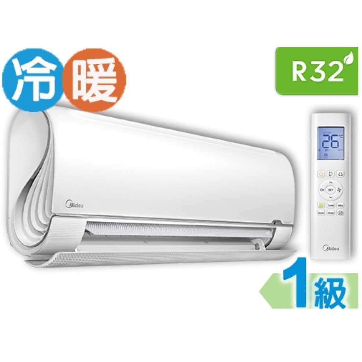 Midea 美的 MS-12HRF8A 1.5匹 無風感變頻冷暖分體機