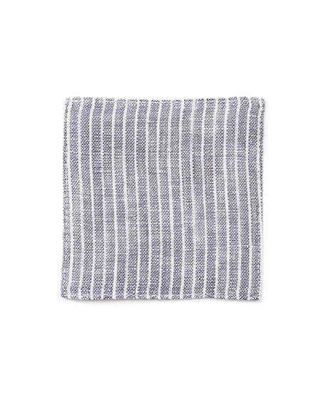 fog-亞麻杯墊／灰白條紋