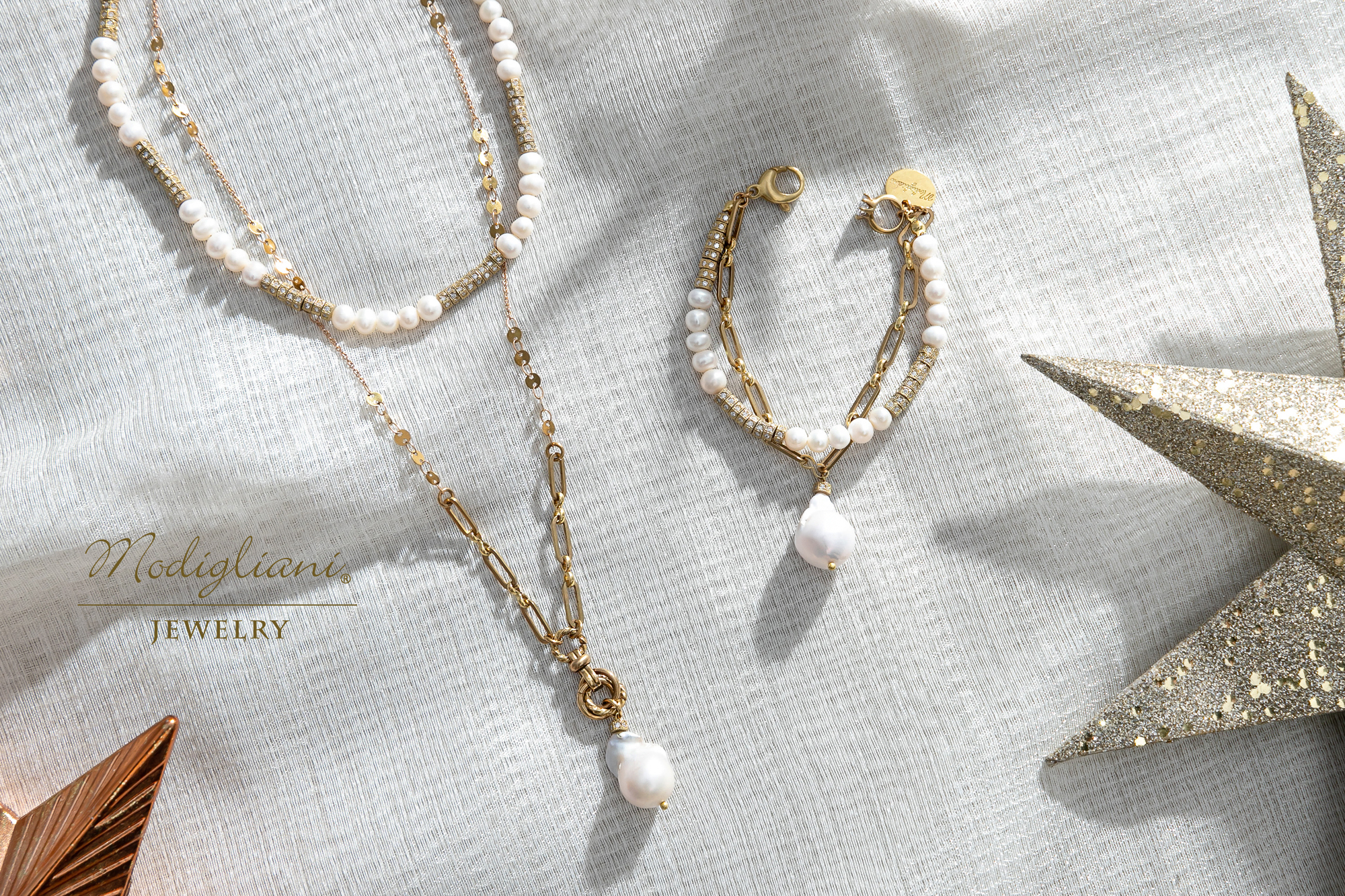 黃銅飾品,黃銅,手鍊,巴洛克珍珠,搶眼,天然珍珠,華麗,鋯石,雙層手鍊