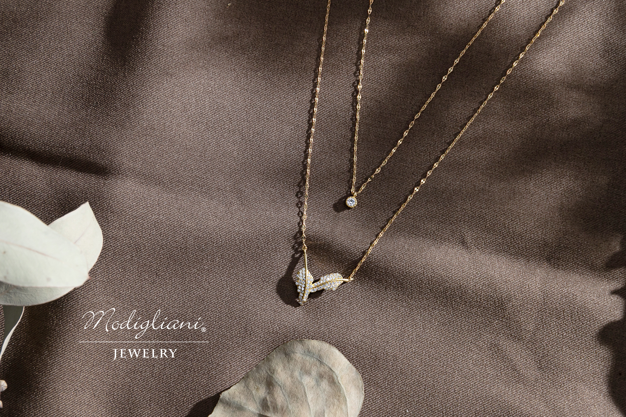 情人金葉雙層項鍊