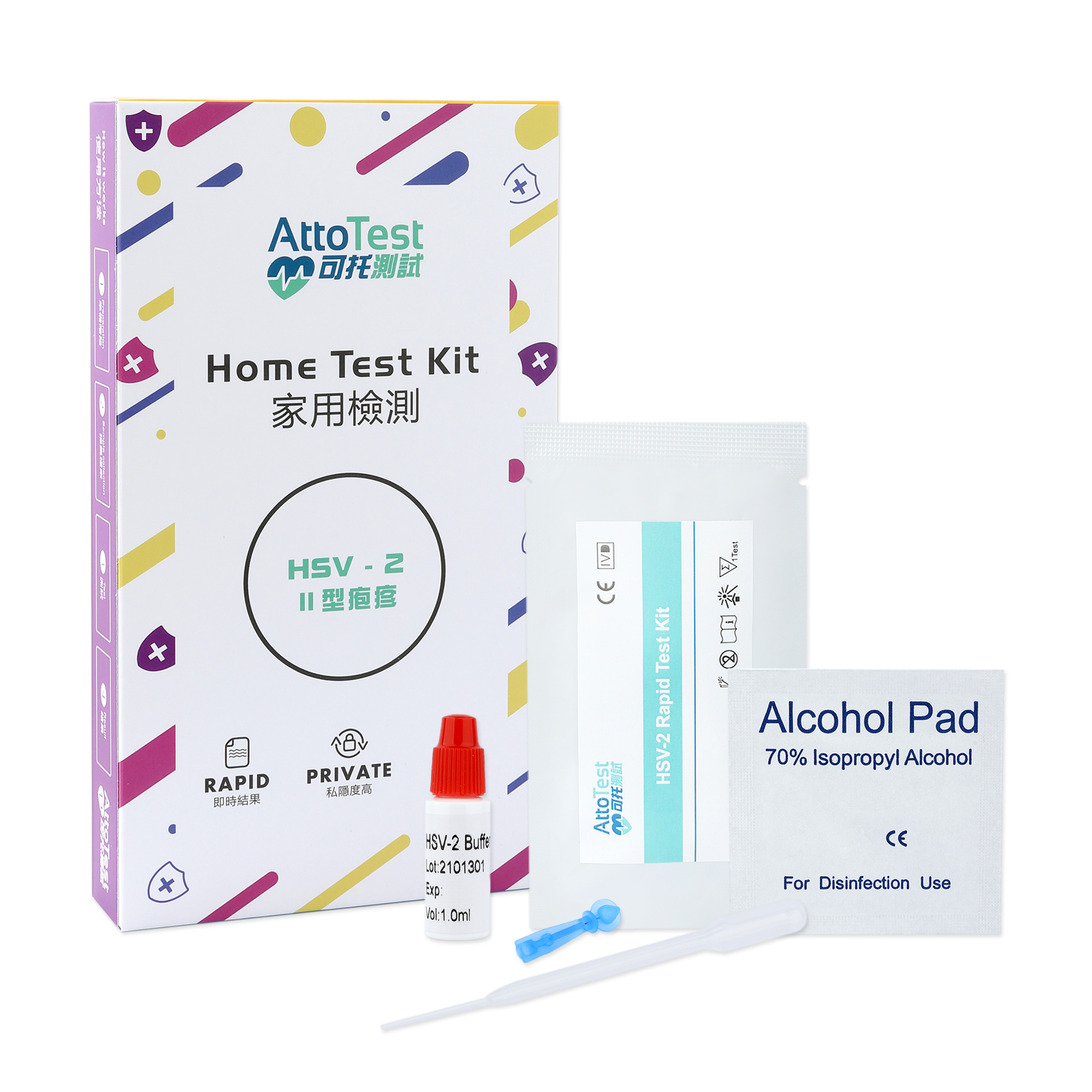 II型疱疹 (家用快速測試)