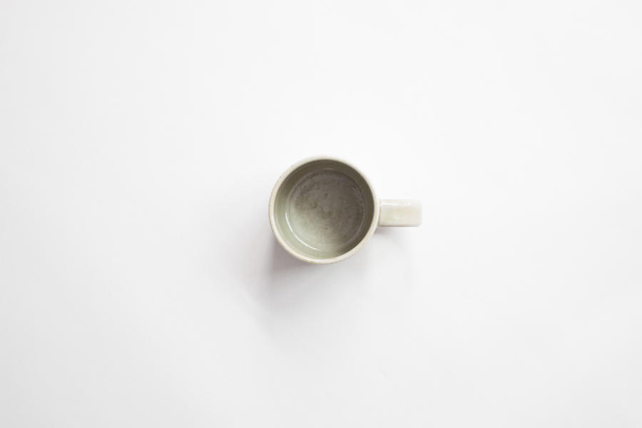 青人窯-咖啡杯   魚沼緑灰釉 (薄緑)