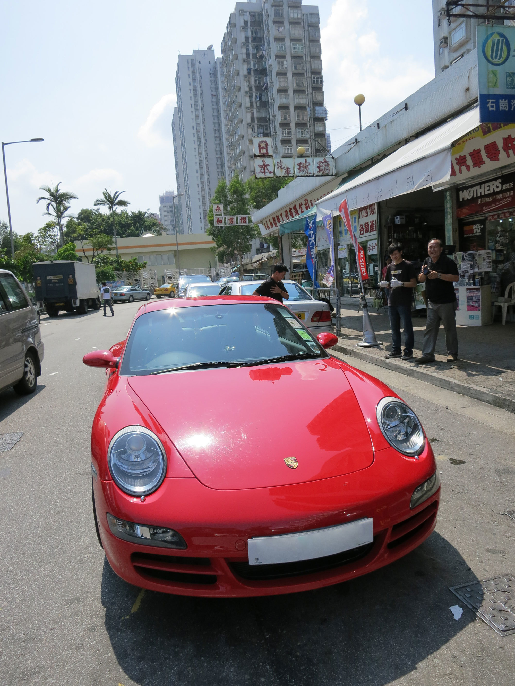 porsche 997 911 carrera s red hong kong yuen long