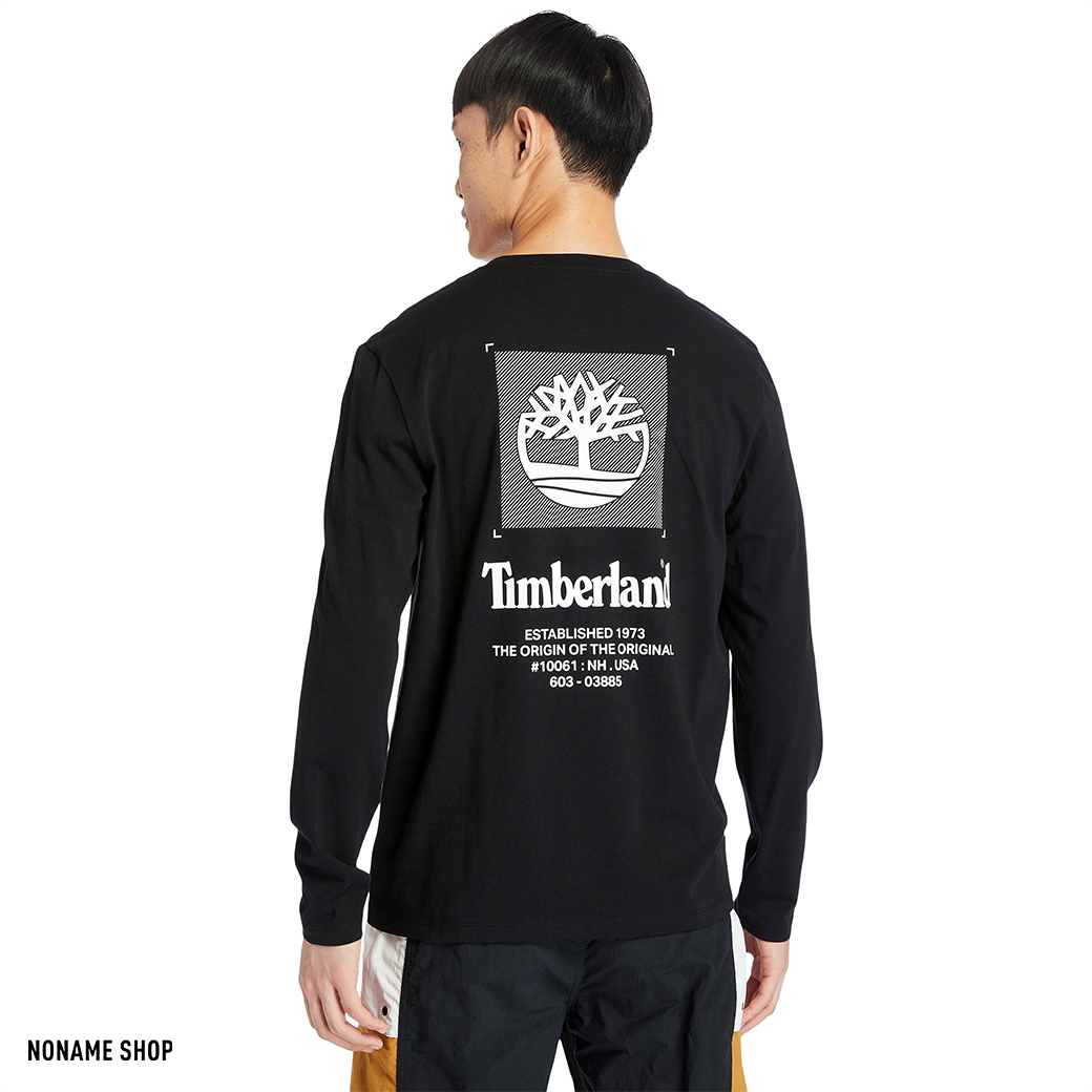 🎄聖誕限定優惠🎄 TIMBERLAND 基本款 經典 Logo 背殺 長袖 黑 (男款)