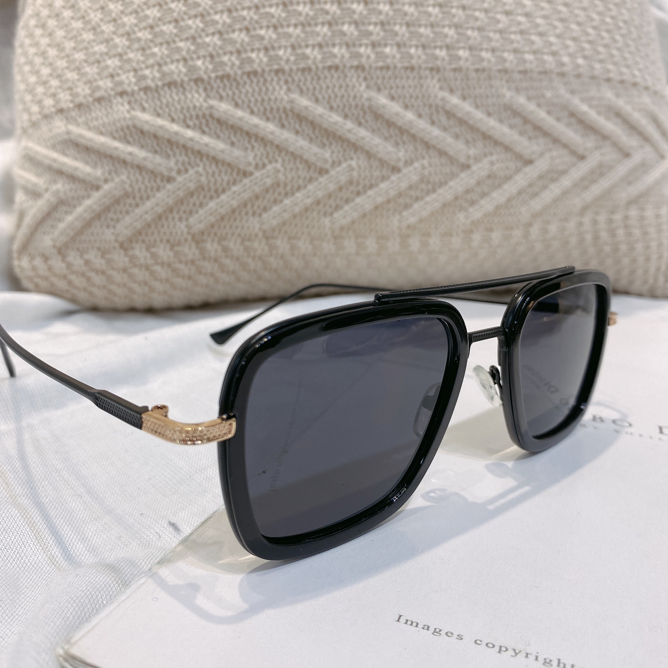 S01066218鋼鐵人款方框墨鏡/三色