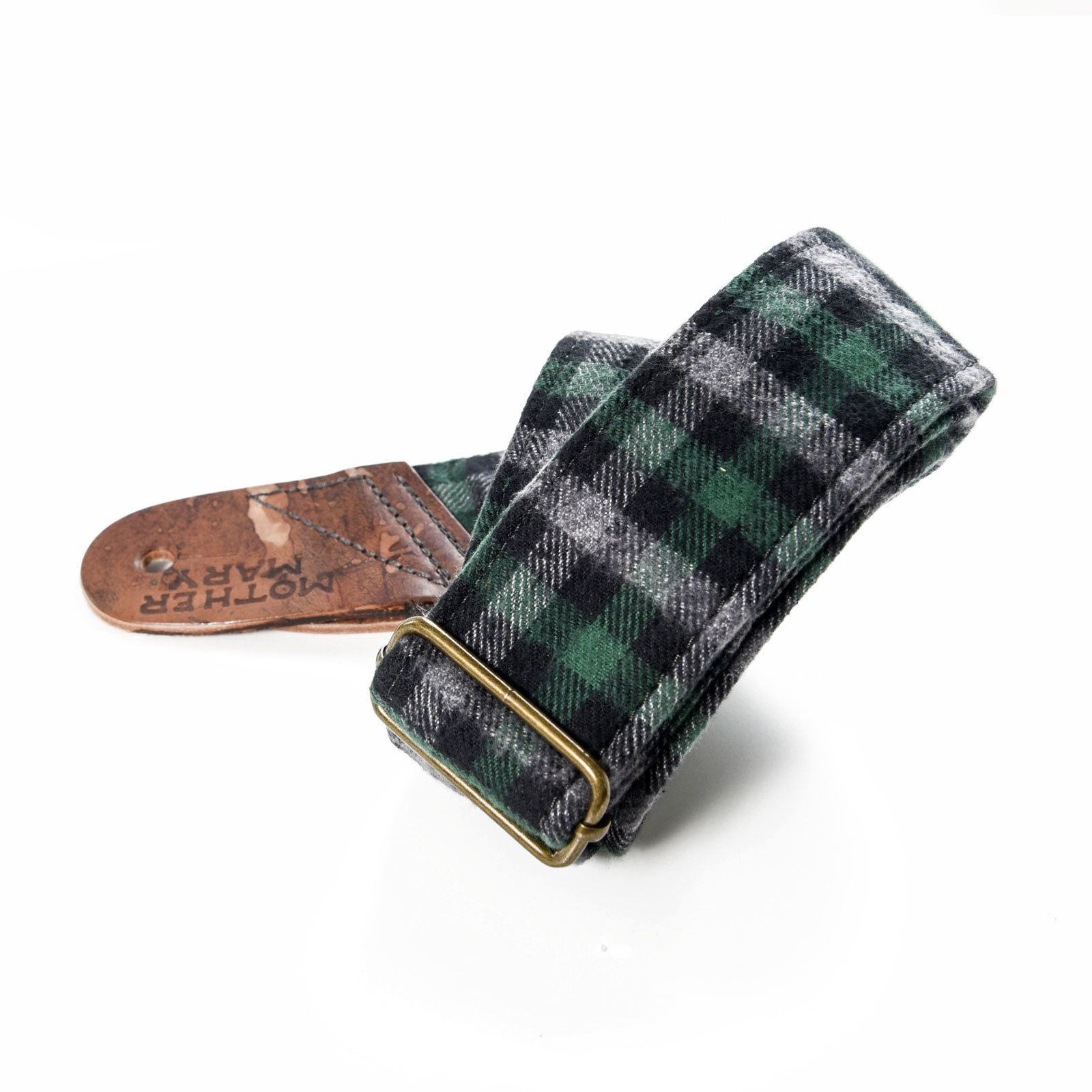 MOTHER MARY 01-000046 吉他背帶 綠格紋