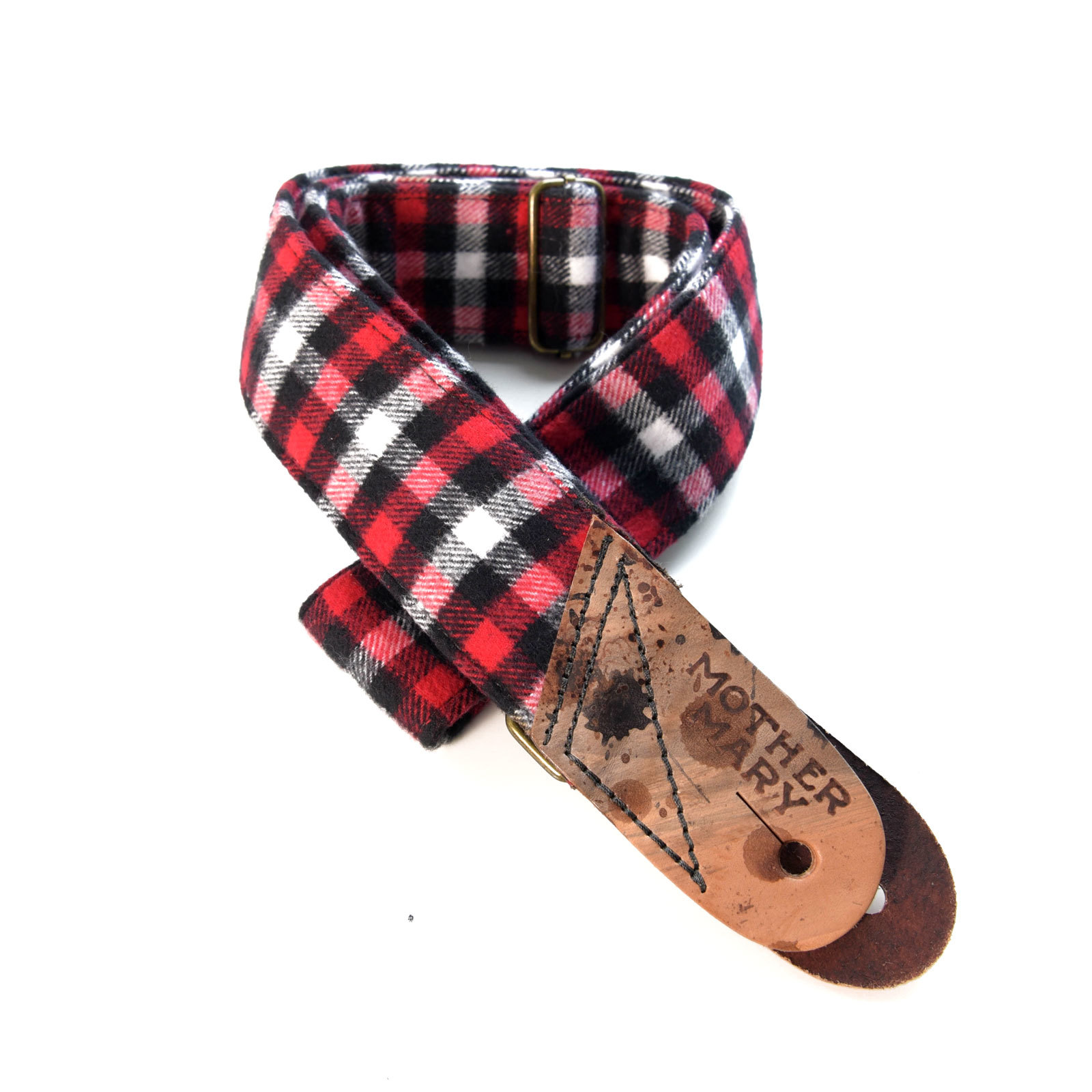 小叮噹的店 MOTHER MARY 01-000078 吉他背帶 紅格紋