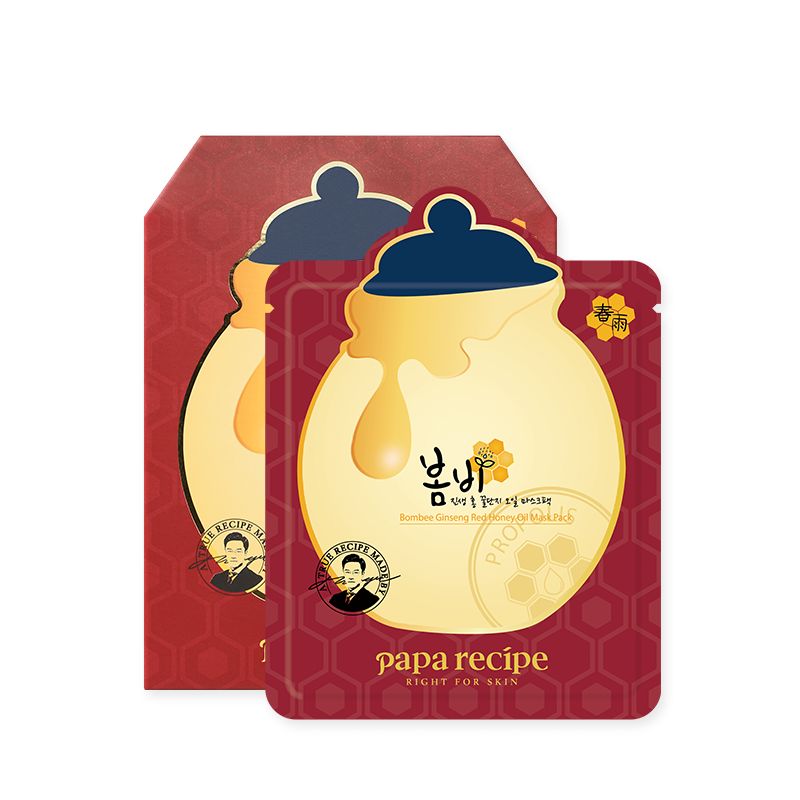 Papa Recipe Bombee Ginseng Red Honey Oil Mask Pack [10PCS]