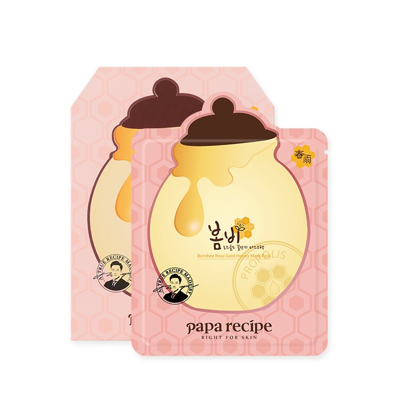 Papa Recipe Bombee Rose Gold Honey Mask Pack [10PCS]