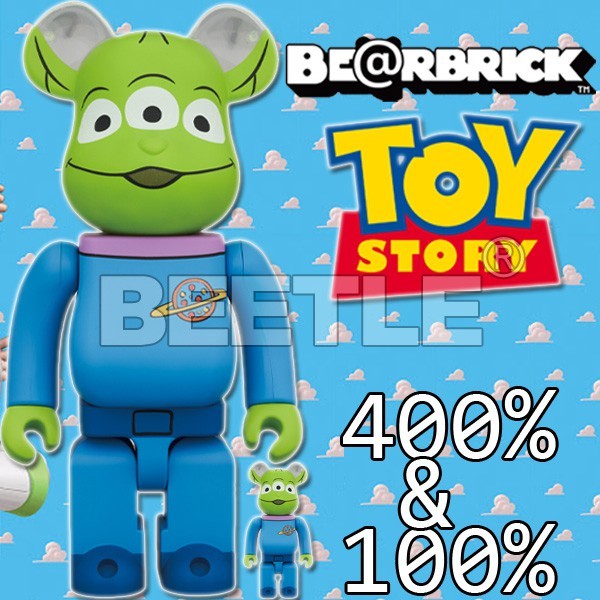 BEETLE BE@RBRICK TOY STORY 玩具總動員ALIEN 三眼怪外星人100 400%