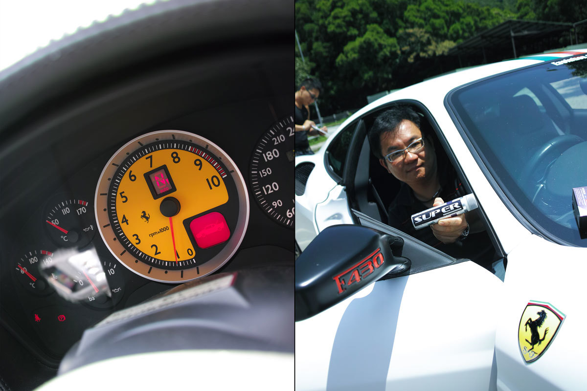 ferrari f430 dashboard peter wong hong kong evolution club chairman