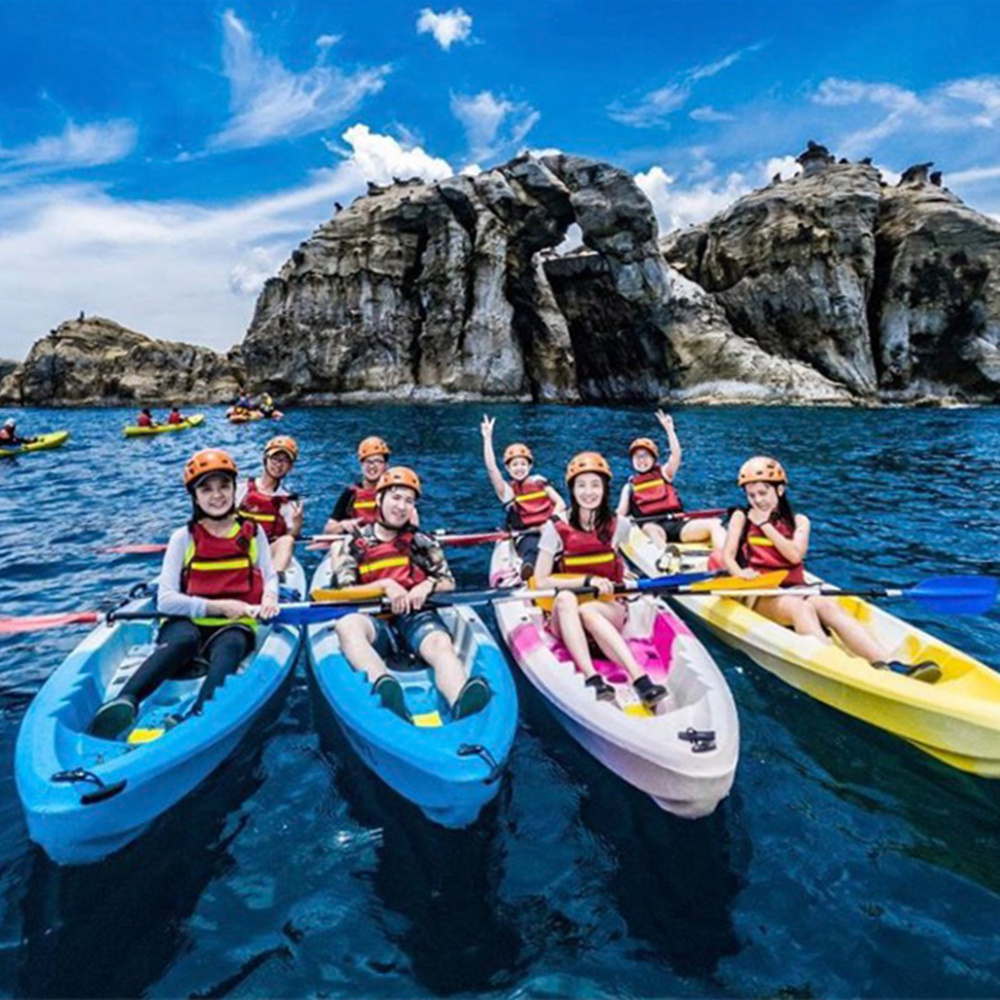 【新北】海上仰望象鼻岩，北海岸獨木舟之旅