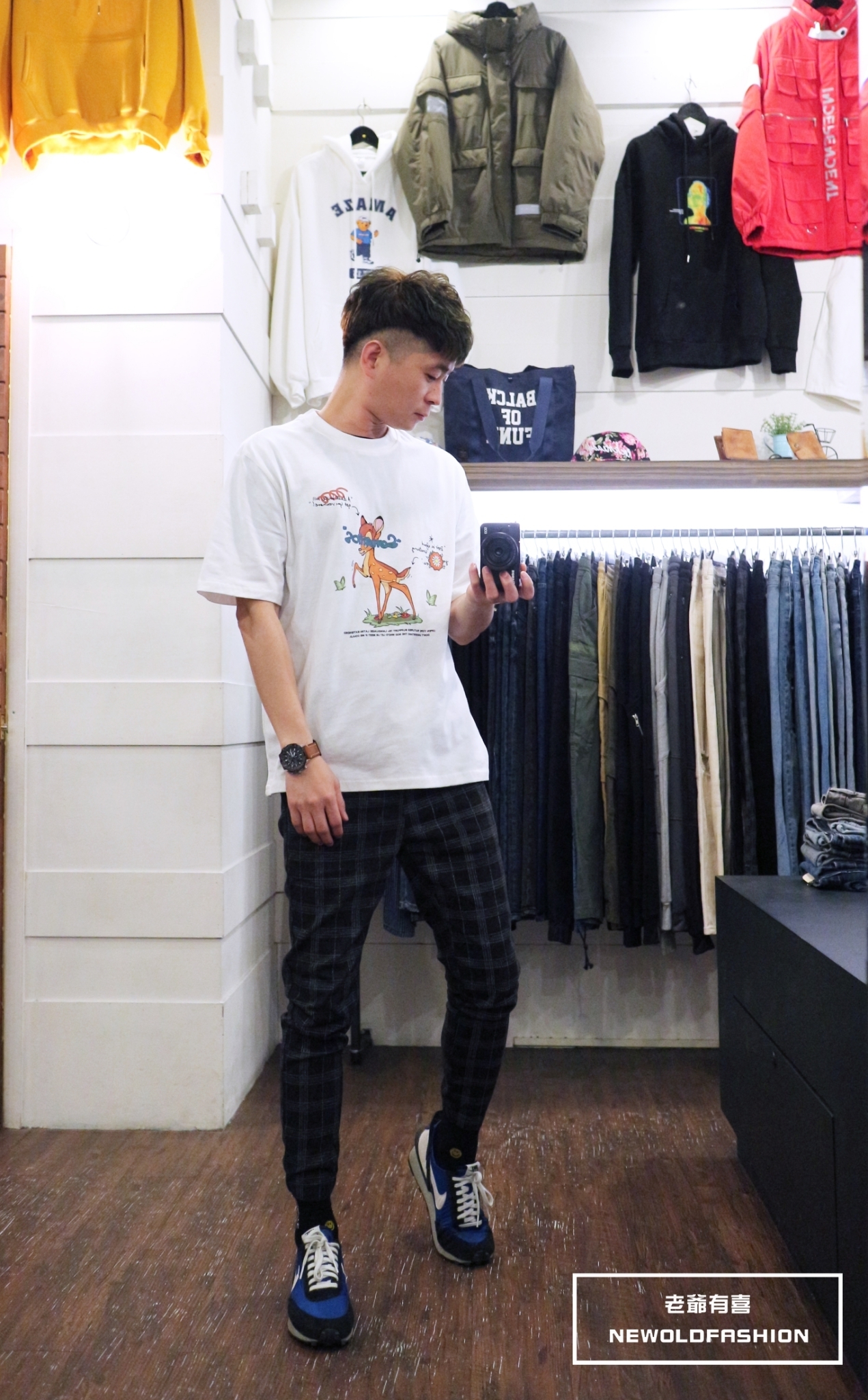 『新品上市』重磅字母斑比短tee-白色