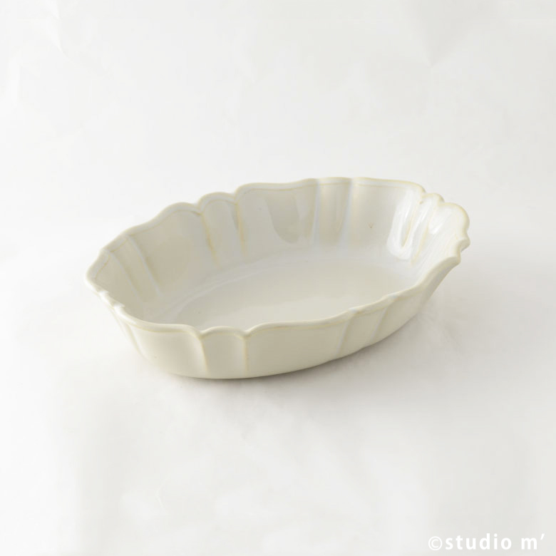 STUDIO M'-RAKOTT KRUMPLI貝殼焗烤皿L/白