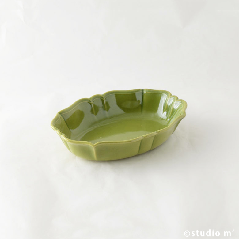 STUDIO M'-RAKOTT KRUMPLI貝殼焗烤皿S//綠