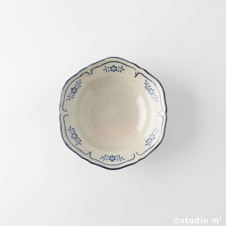 STUDIO M'-CACHET 5.5寸手繪紋樣花形缽 / 吳須