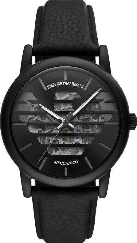 萬年鐘錶 - ARMANI  老鷹裸空錶面機械男錶 AR60032  錶徑42MM