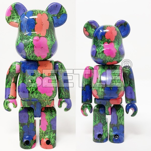 BEETLE BE@RBRICK ANDY WARHOL FLOWERS 藍花安迪沃荷100 400%