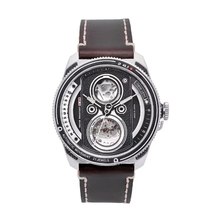 Automatic Twin Lens (Leather Strap)