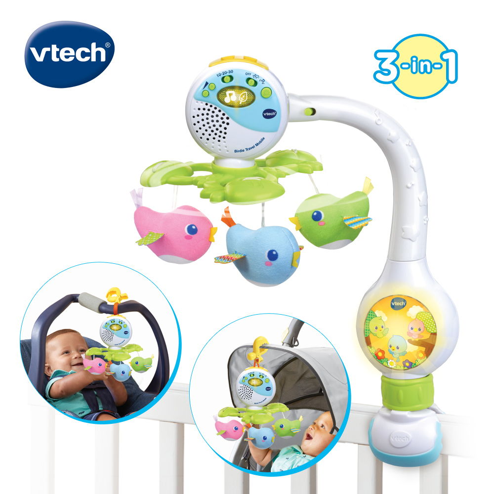Vtech 可攜式3合1啾啾鳥音樂鈴
