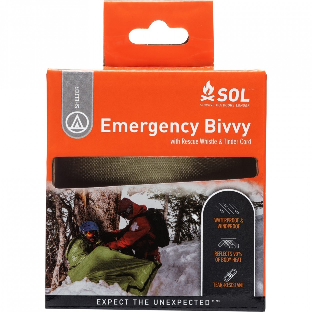 SOL Survive Outdoors Longer 緊急Bivvy 露宿袋 橘色/綠色