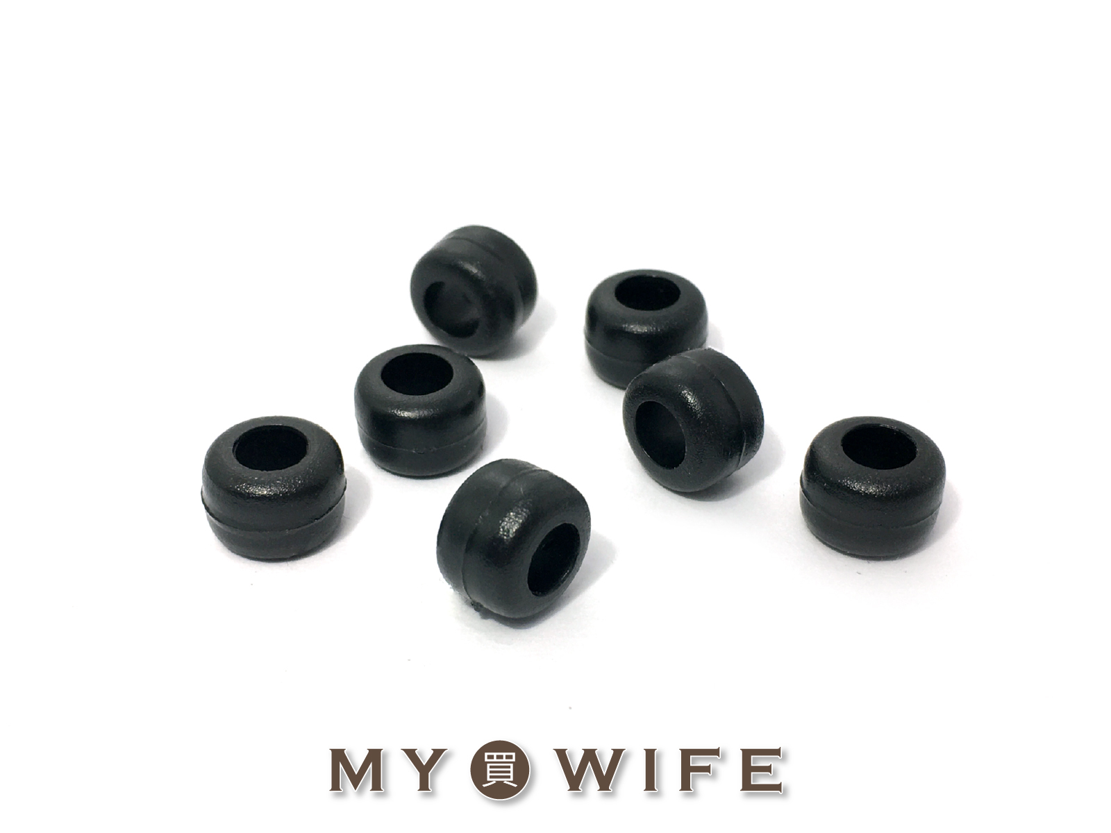 塑膠擋珠/平口珠_黑色10入【5060】