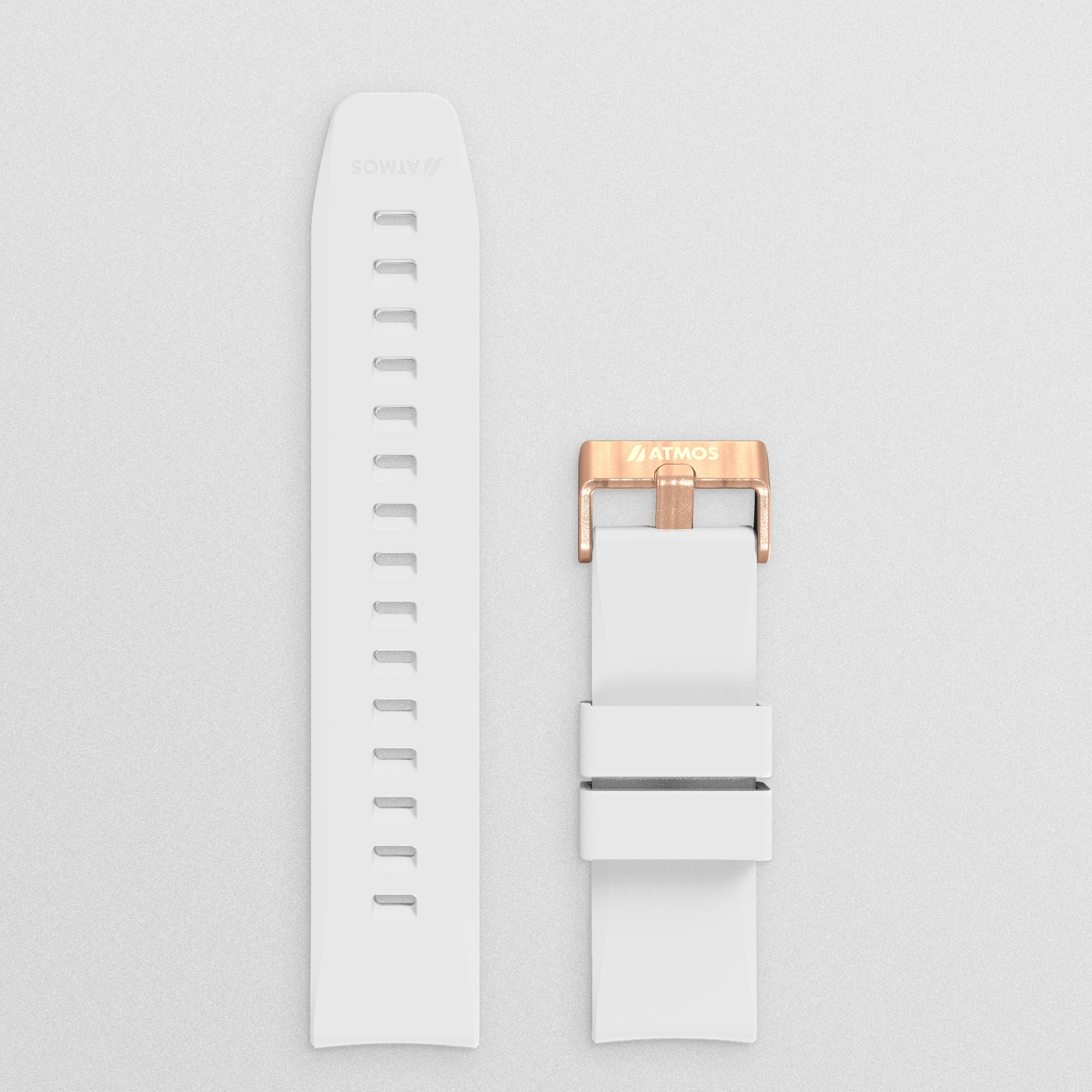 MISSION ONE 白金款矽膠錶帶