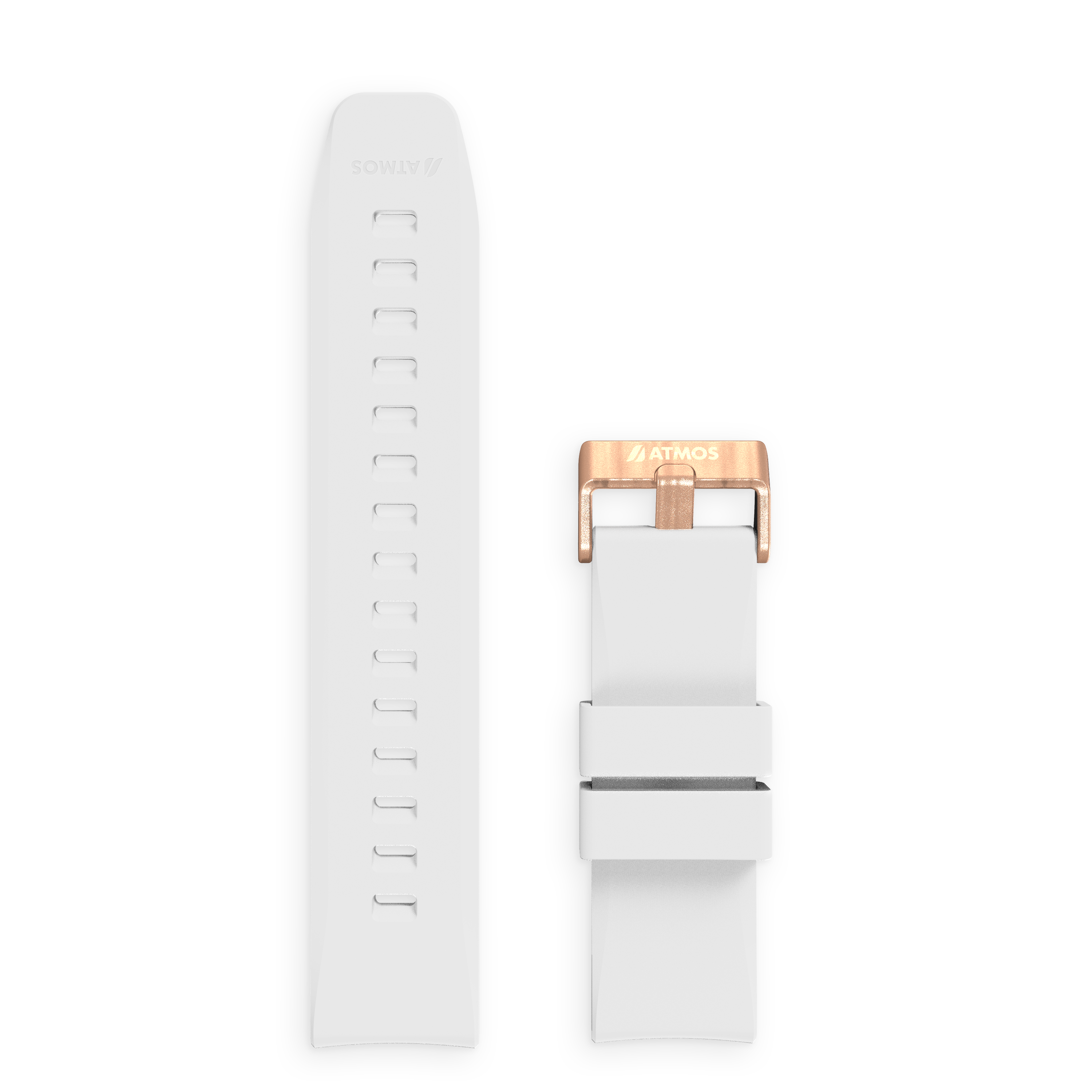 MISSION ONE 白金款矽膠錶帶